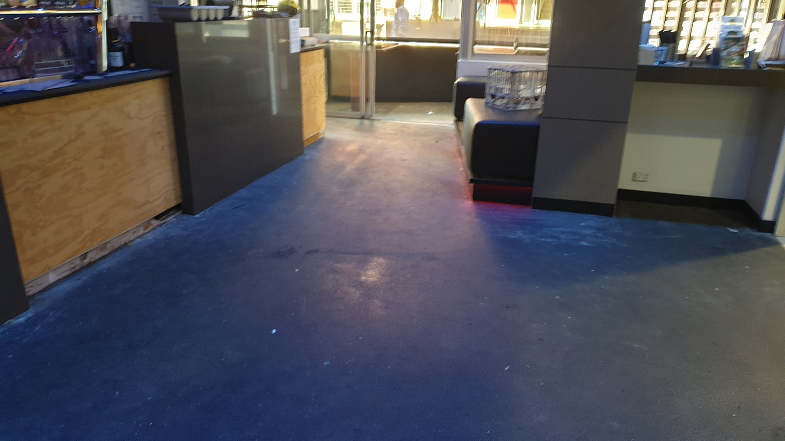 epoxy flooring for restaurants hospitality before