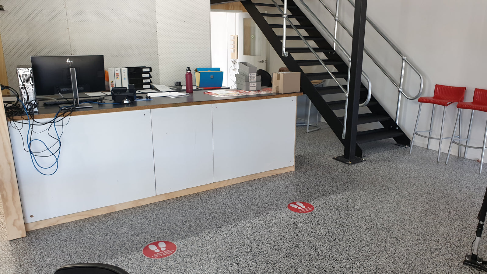 epoxy flake flooring for retail and office spaces