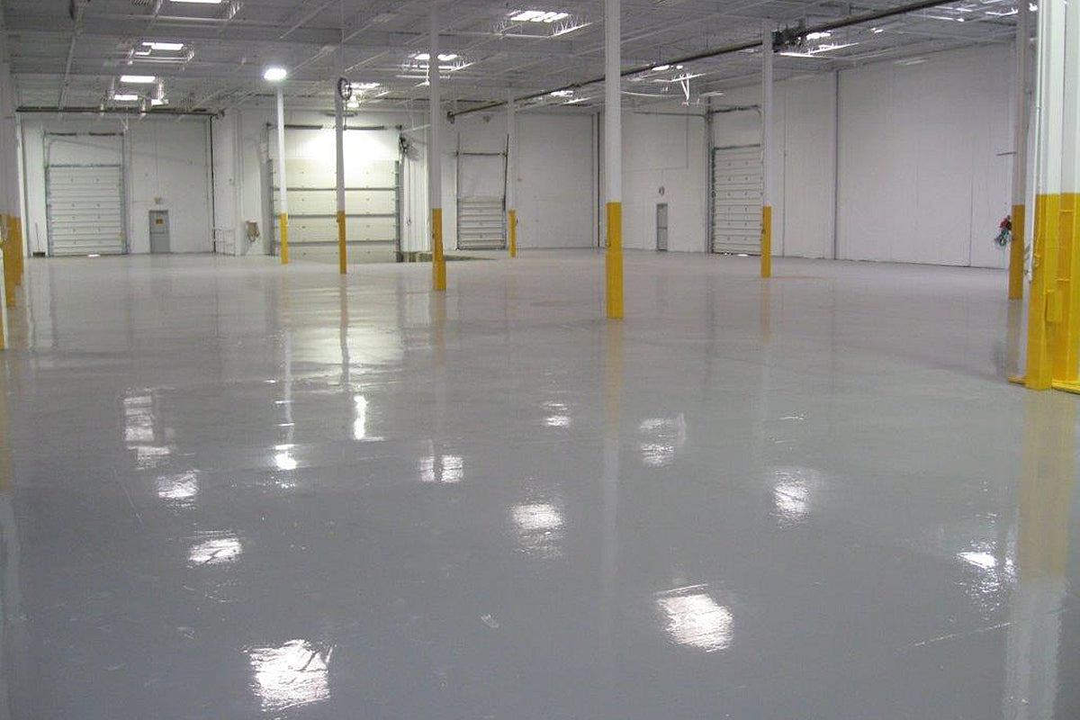 epoxy flooring processing and offices warehouses